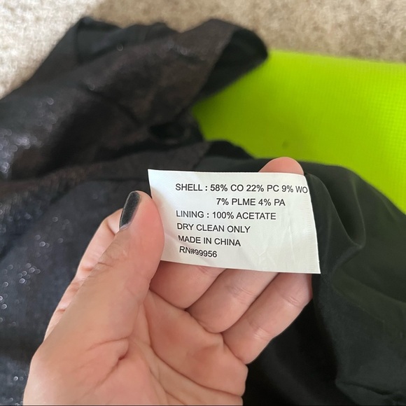 Shoshanna Black and Silver Sheath Dress, size 2 - Picture 4 of 4